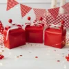 Caja Cajita Feliz Sorpresa X12 Unidades Rojo Unicolor