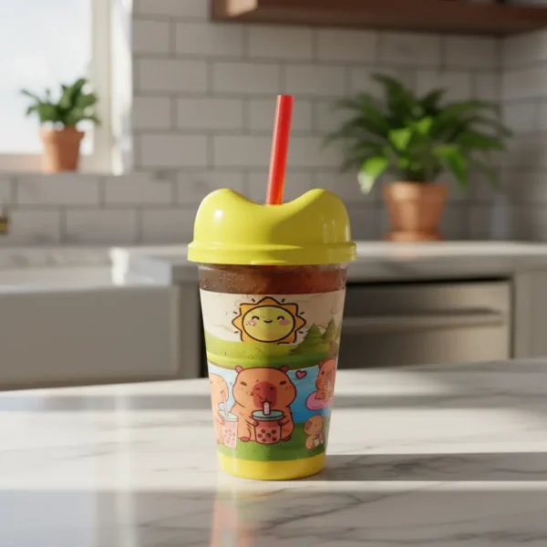 Vaso Pitillos Sorpresas X12 Alta Calidad Capibara