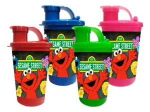 Vaso Pitillo Sorpresa Elmo X12 Termo Fiesta Infantil
