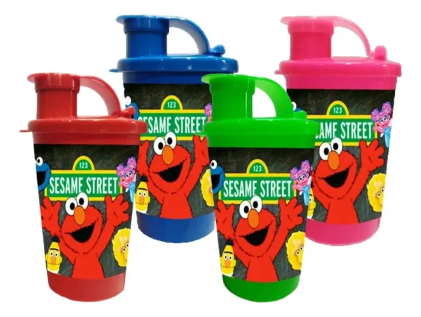 Vaso Pitillo Sorpresa Elmo X12 Termo Fiesta Infantil