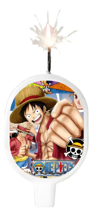 Vela Motivo Mágica Cumpleaños Decoración Fiesta - One Piece