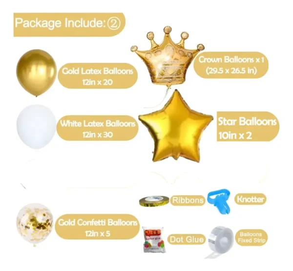 Decoración De Cumpleaños Para Mujer O Hombre Dorado Y Blanco