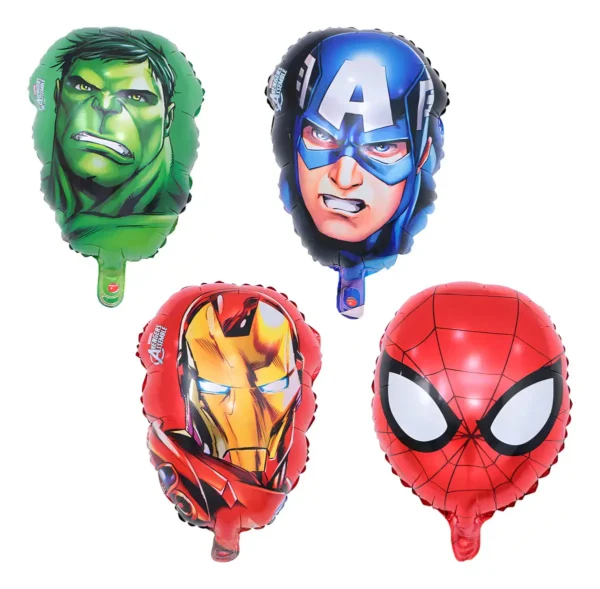 Bouquet Globos Superhéroes Avengers Jeshua 5 Unidades Metalizados