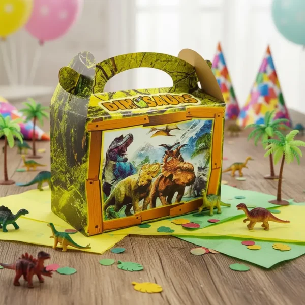 Caja Cajita Feliz Sorpresa X6 Unidades Dinosaurios Animales