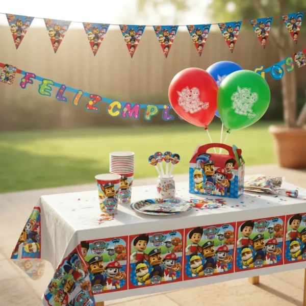 Kit Infantil Decoración Fiesta - Paw Patrol X20 Inv + Cajas