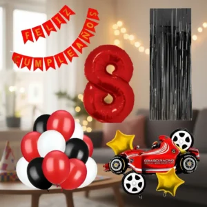 D_NQ_NP_2X_976803-MLA104716605084_012026-F Kit Decoración Globos Formula 1 Número80cm A Elección + látex