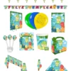 Kit Decoración Piñata Fiesta Infantil Dinosaurio Bebe Globos