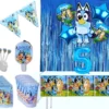 Kit Decoración Bluey X24 Cortina + Vela Decoración Full