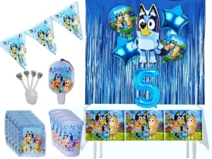 Kit Decoración Bluey X24 Cortina + Vela Decoración Full