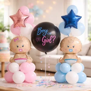 Kit Decoración Revelación De Sexo Niño O Niña Globo-bebes
