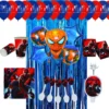 Decoración Completa Globos Spiderman Para Cumpleaños