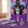 Kit Decoración Arco De Globos Temática Kuromi Sanrio