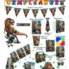 Kit Fiesta Dinosaurio Cumpleaños Vasos Platos Mantel