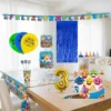Kit Infantil Decoración Fiesta - Baby Shark X20 Invitados