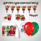 Kit Decoración Fiesta - Cristiano Ronaldo Portugal Cr7 X 12
