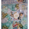 Kit Arco Globos Princesa Jasmine+fondo Tendencia Aladdin