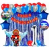 Kit Decoración Roblox Azul Globos Metálicos + Numero