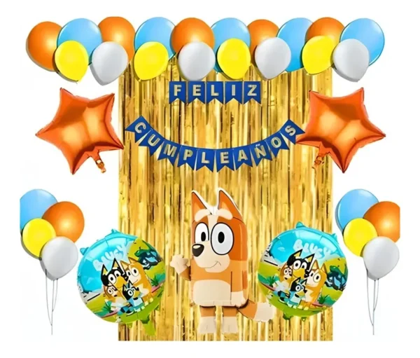 Kit Decoración Bingo Globos Metálicos + Numero