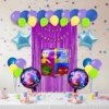 Kit Decoración Intensamente Globos Metálicos + Numero