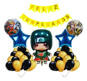 D_NQ_NP_2X_639134-MCO93186107107_092025-F Kit Decoración De Cumpleaños Globos Itachi Uchiha Naruto