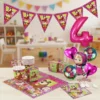 Kit Decoración Masha Y El Oso X12 + Bouquet + Numero