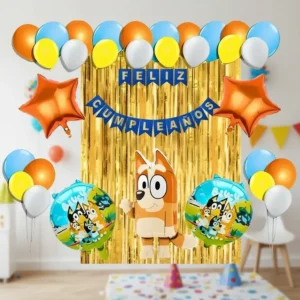 Kit Decoración Bingo Globos Metálicos + Numero