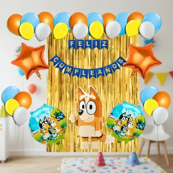 Kit Decoración Bingo Globos Metálicos + Numero