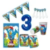 Kit Decoración Gallinita Pintadita X12 Niños + Numero