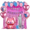 Kit Decoración Angela Stitch Globos Metálicos + Numero
