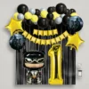 Kit Decoración Batman Globos Metálicos + Numero