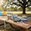 Kit Decoración Bluey Y Bingo X48 Vasos + Platos + Cucharas