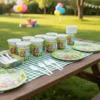 Kit Decoración Capibara X48 Vasos + Platos + Cucharas