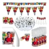 Kit Fiesta Decoración Vasos Platos Cristiano Ronaldo Futbol x24
