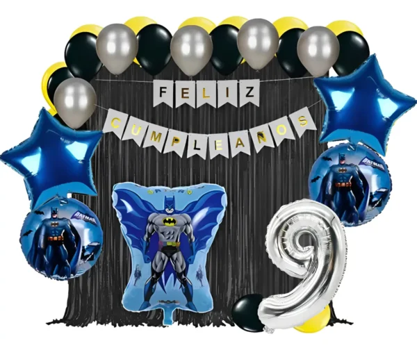 Kit Decoración Batman Azul Decoración Cumpleaños