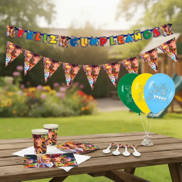 Kit Infantil Decoración Fiesta - Toy Story X12 Invitados