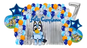Decoración Fiesta Cumpleaños Globos Bluey