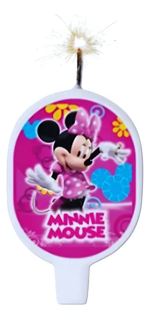 D_NQ_NP_2X_724396-MCO81812643601_012025-F Vela Plana De Minnie Mouse Para Fiestas De Cumpleaños