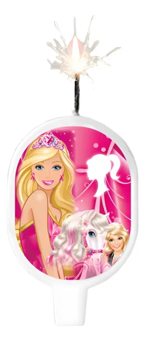 D_NQ_NP_2X_724560-MCO88806059816_082025-F Vela Plana De Barbie Para Fiestas De Cumpleaños