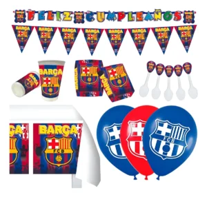 D_NQ_NP_2X_758074-MCO86310481918_062025-F Kit Decoración Fiesta - Barcelona Fc Barca X 12 Invitados