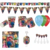 Kit Decoración Mario Bros Juego Cumpleaños Vela Mantel Globo