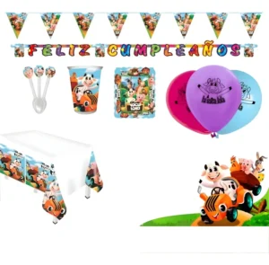 D_NQ_NP_2X_775736-MCO74669131697_022024-F Kit Infantil Decoración Fiesta - La Vaca Lola X12 Invitados