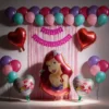 Kit Decoración La Sirenita Globos Metálicos + Numero