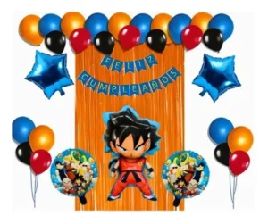 Kit Decoración Fiesta Feliz Cumpleaños Dragon Ball