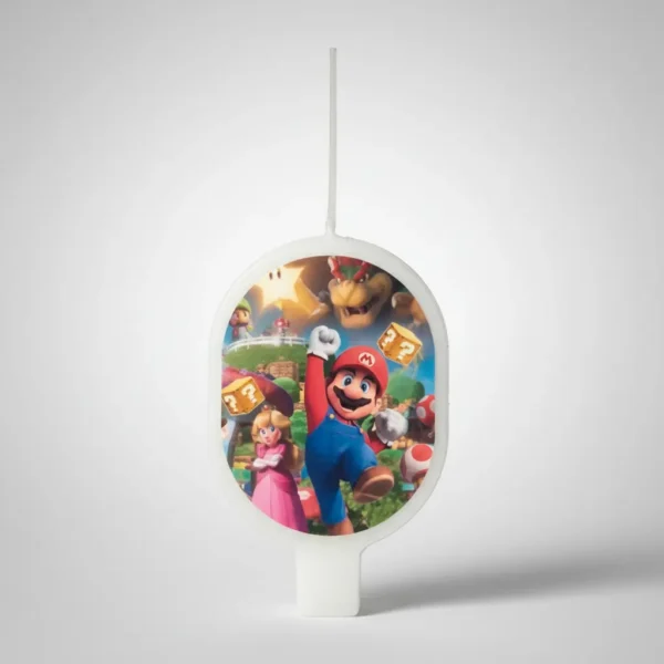 Kit Decoración Mario Bros Juego Cumpleaños Vela Mantel Globo