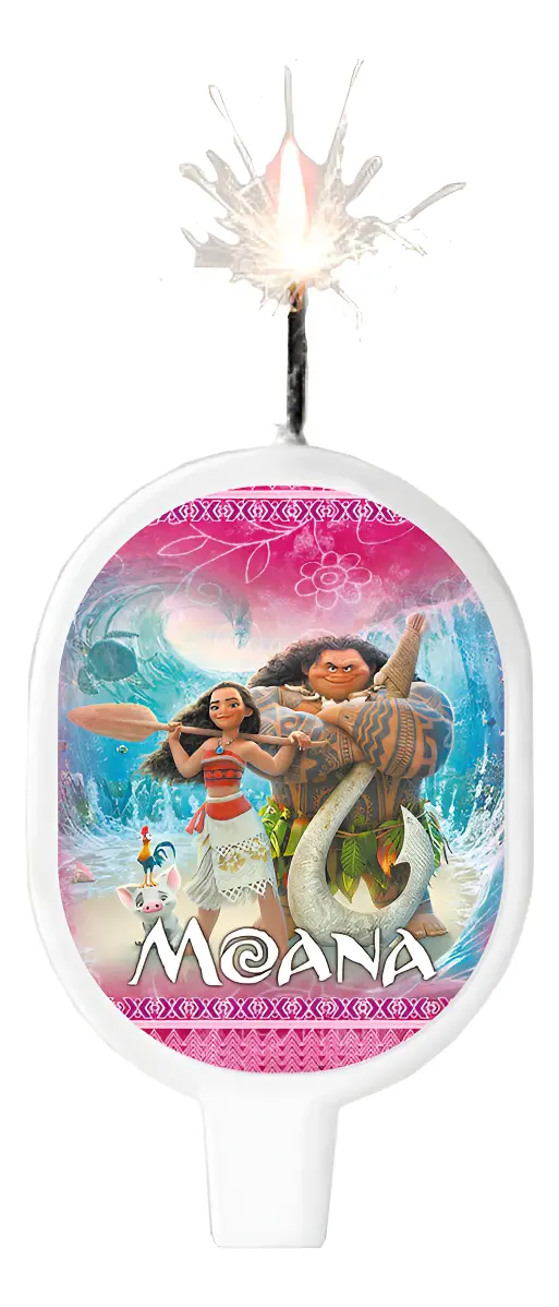Vela Plana De Moana Para Fiestas De Cumpleaños