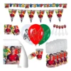 Kit Fiesta Decoración Vasos Platos Cristiano Ronaldo Futbol x24