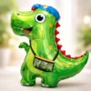 Kit Decoración Dinosaurio Globos Metálicos + Numero