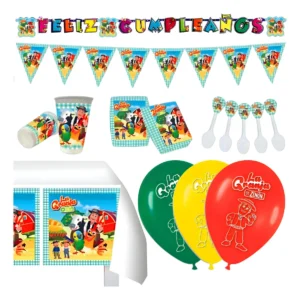 D_NQ_NP_2X_843946-MCO80175242136_112024-F Kit Infantil Decoración Fiesta - La Granja De Zenón X12 Inv