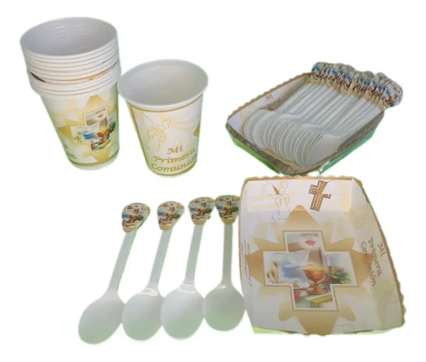 D_NQ_NP_2X_846671-MCO104692311113_012026-F Kit Decoración Primera Comunión Dorado 12 invitados