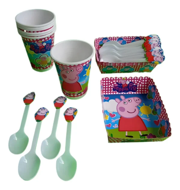 Kit Decoración Infantil Peppa Pig 12niños Leer Descripción